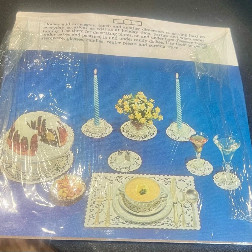 Vintage Roylcraft Craft White 6 inch Paper Doilies - 40 Pack